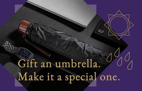 Gift an umbrella. Make it a special one.
